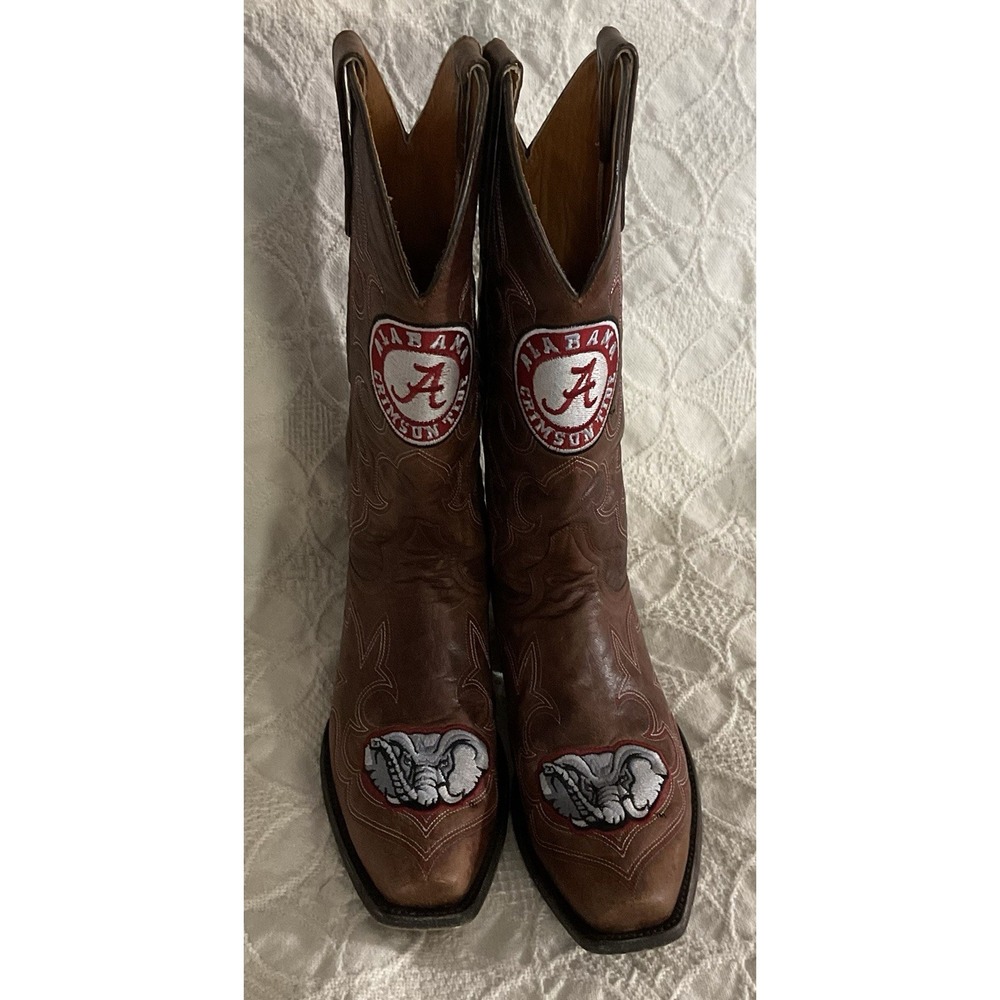Gameday Alabama Crimson Tide Cowboy Boots Size 8 1/2 Mexico Men's